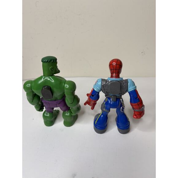 Lot of 2 Marvel Spider-Man and Friends Super Heroes Chunky 6.5 Inch Toy Biz Hulk - Picture 3 of 7